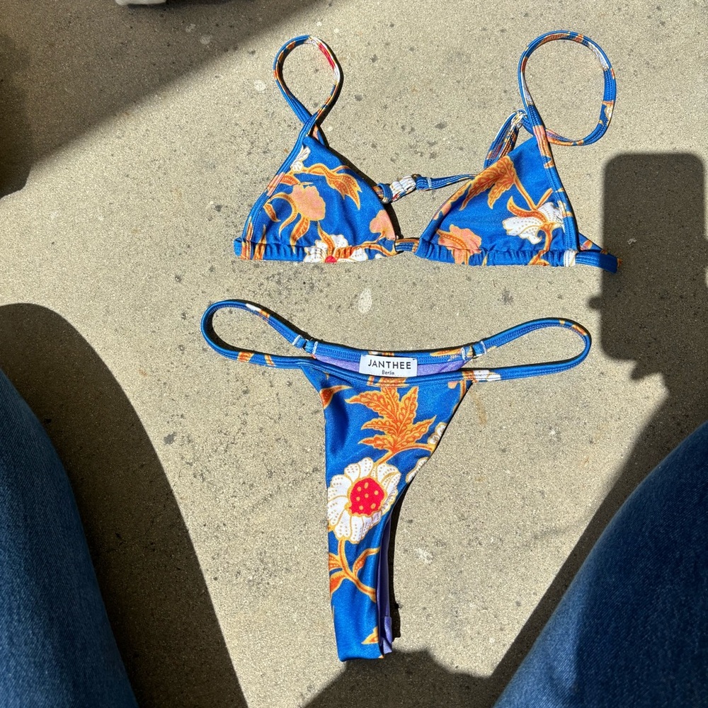 JANTHEE BLUE BIKINI SET